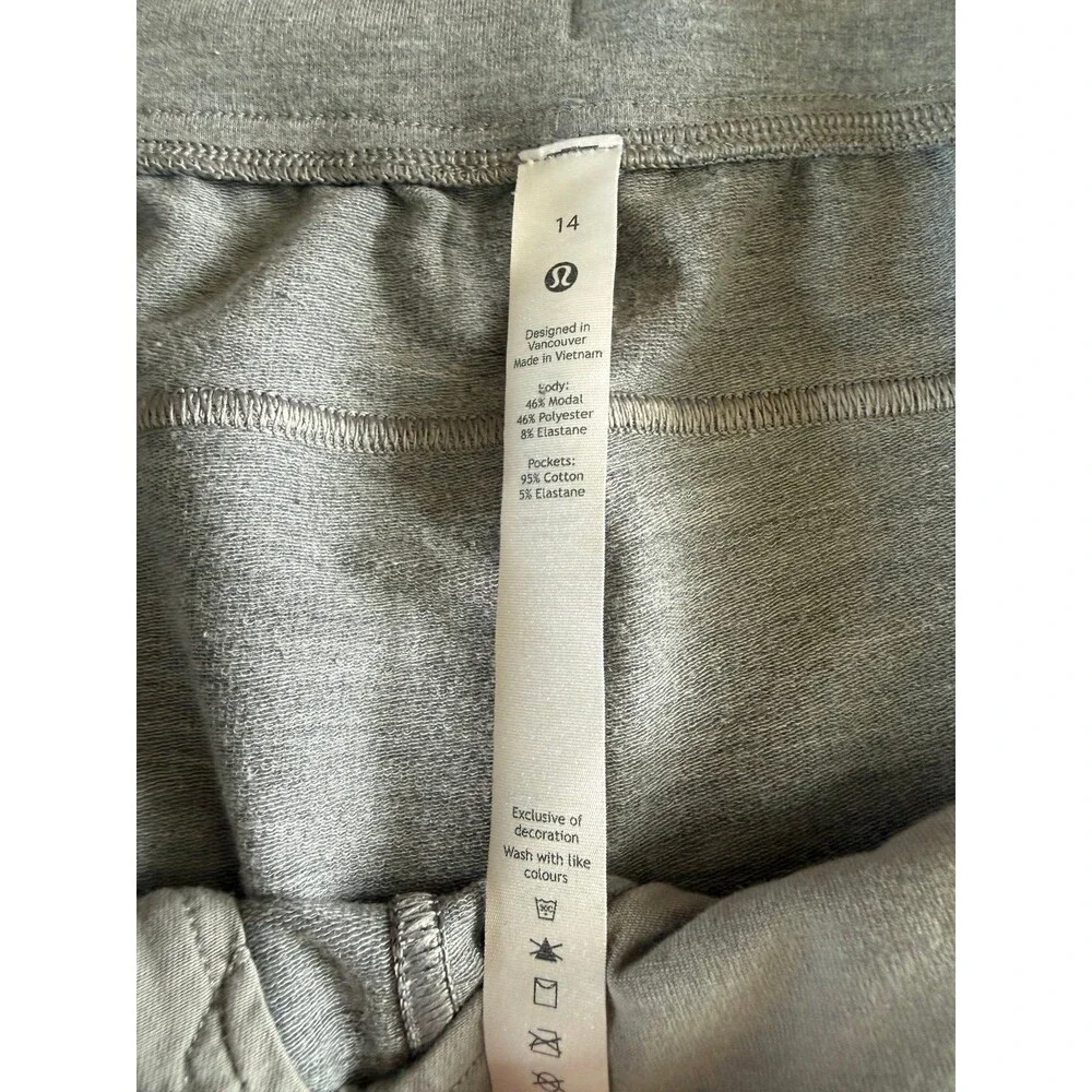 Lululemon Inner Glow 3” Shorts Sz. 14 Heathered Medium Grey